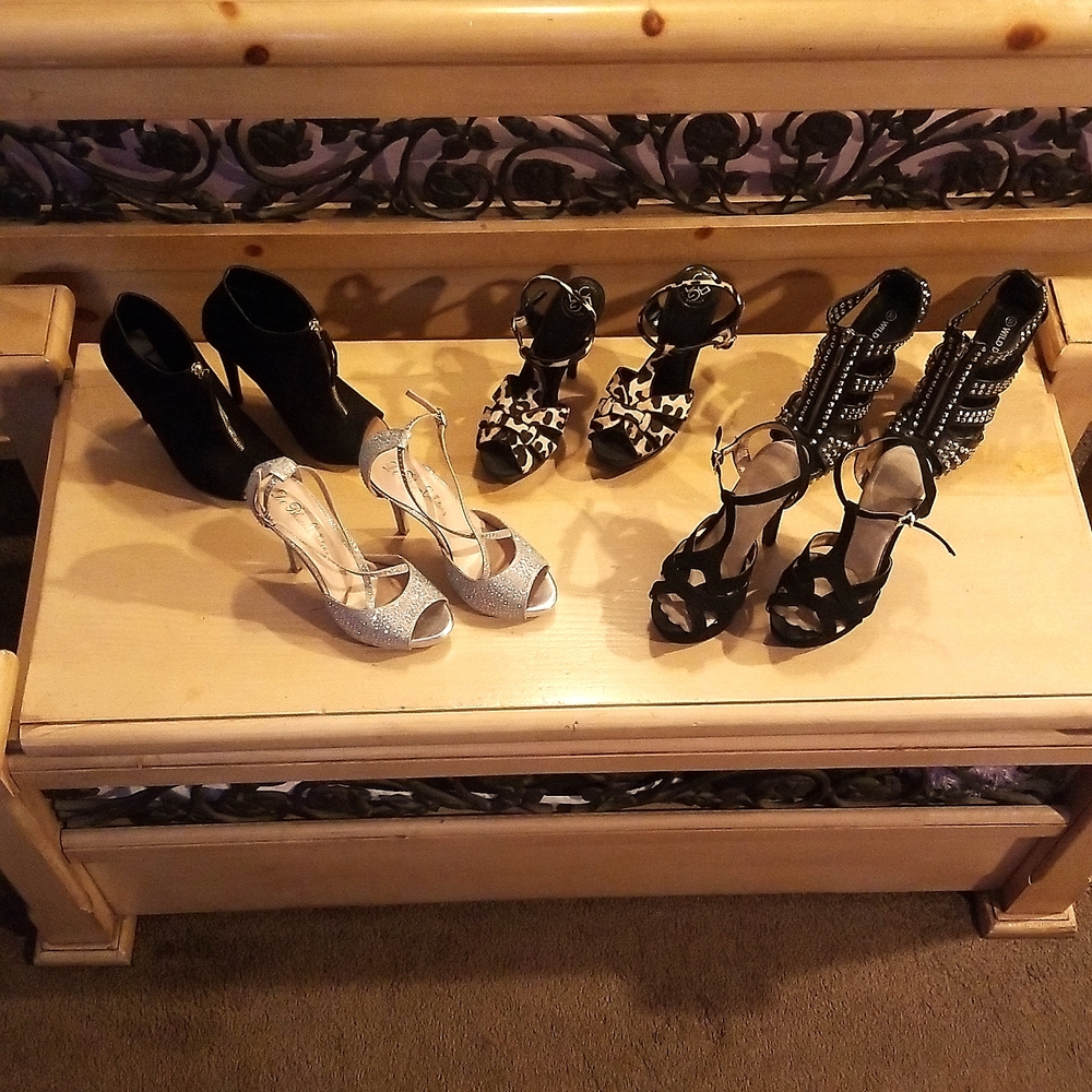 Lot of 5 Womens High Heel Shoes Size 5 1/2
